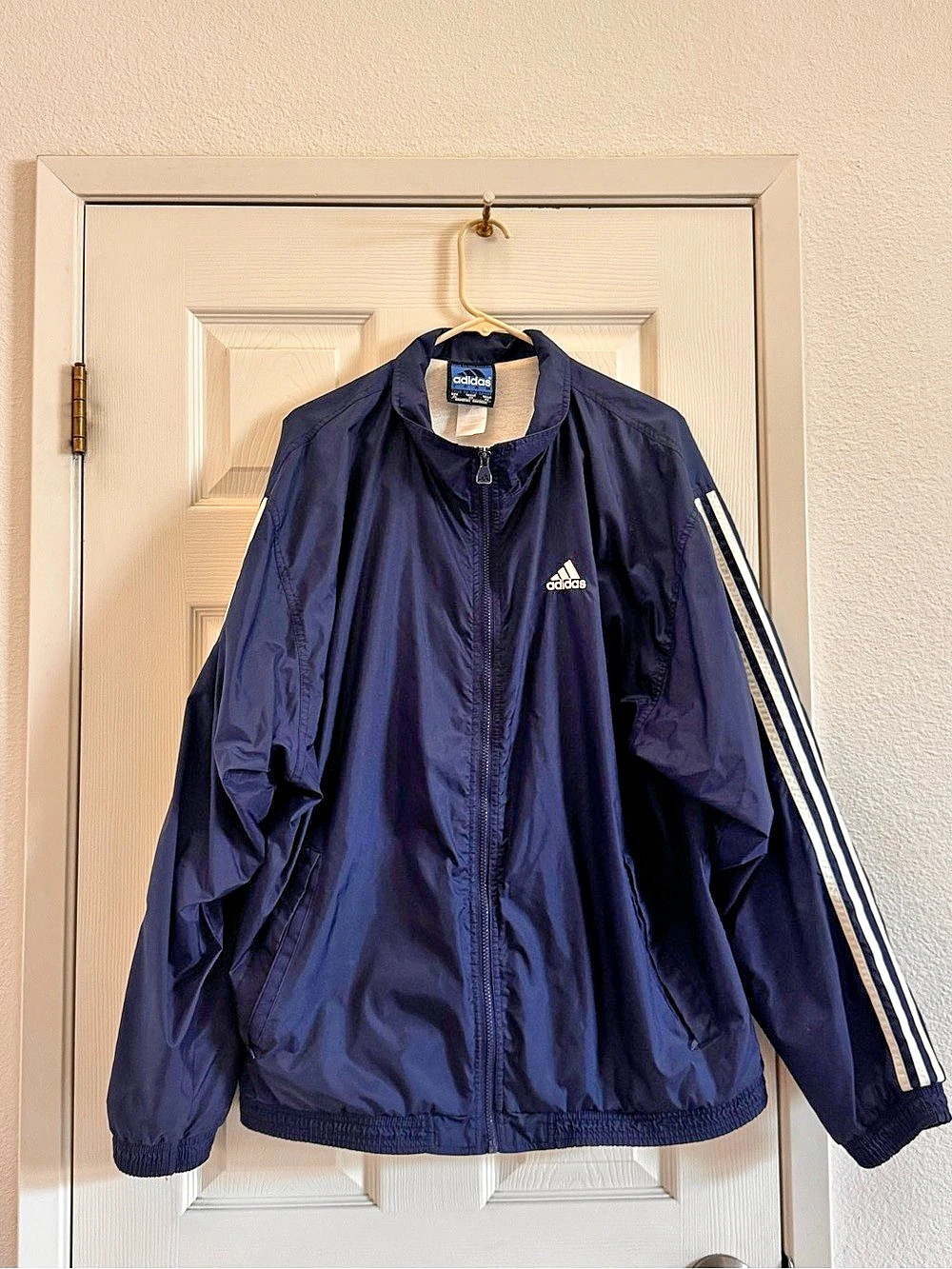 Adidas Men's Track Jacket Blue Size XL